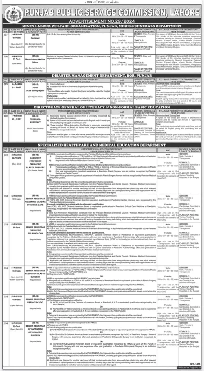 Drug Regulatory Authority of Pakistan Jobs Ads 02