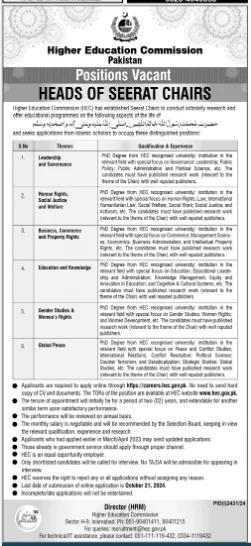 HEC Jobs 2024